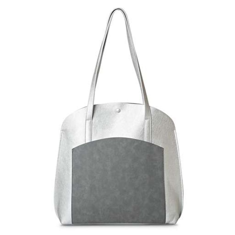 Oliver Bonas Carla Contrast Pocket Tote Bag - Picture 2 of 6